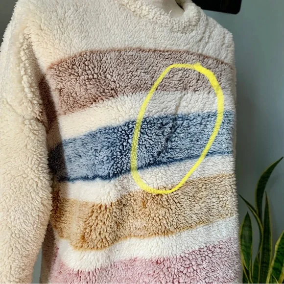 ❗️Sold❗️[ Thread & Supply ] Fairlyn Crewneck Sherpa Pullover Sweater • S - Picture 6 of 11